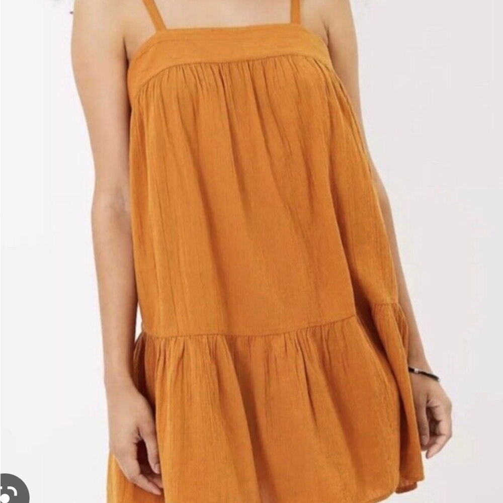 LOFT Plus Beach Swing Dress Burnt Orange